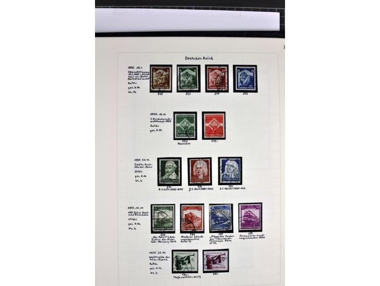 1872/1945, in den Hauptnummern augenscheinlich kpl. ungebrauchte und gestempelte Sammlung inkl. Dienstmarken im Vordruckalbum