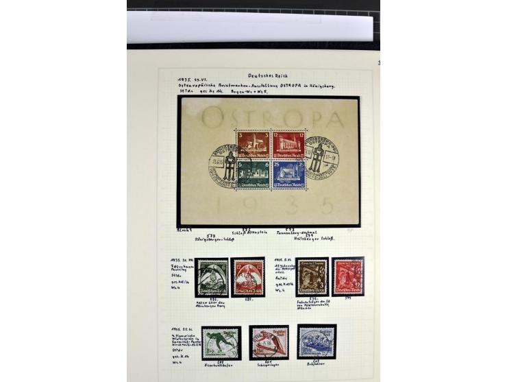 1872/1945, in den Hauptnummern augenscheinlich kpl. ungebrauchte und gestempelte Sammlung inkl. Dienstmarken im Vordruckalbum
