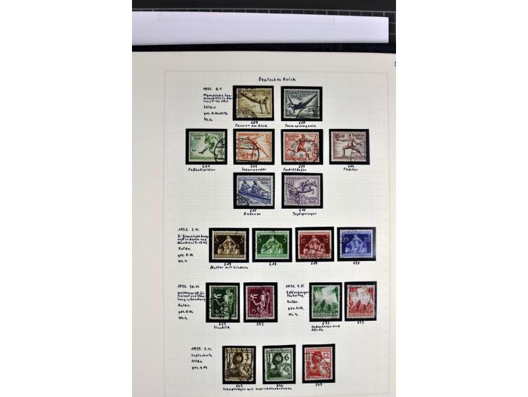 1872/1945, in den Hauptnummern augenscheinlich kpl. ungebrauchte und gestempelte Sammlung inkl. Dienstmarken im Vordruckalbum