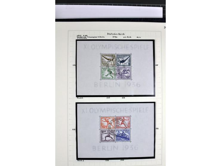 1872/1945, in den Hauptnummern augenscheinlich kpl. ungebrauchte und gestempelte Sammlung inkl. Dienstmarken im Vordruckalbum