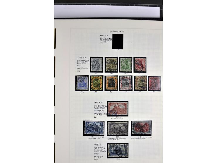 1872/1945, in den Hauptnummern augenscheinlich kpl. ungebrauchte und gestempelte Sammlung inkl. Dienstmarken im Vordruckalbum