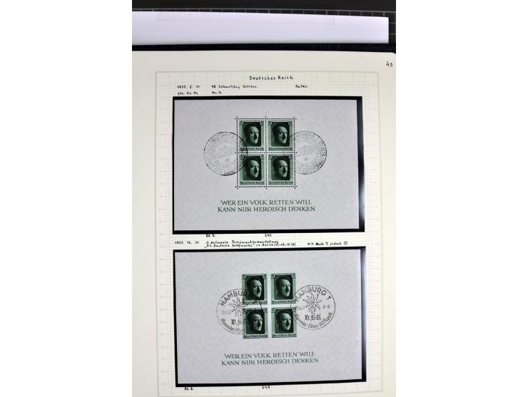 1872/1945, in den Hauptnummern augenscheinlich kpl. ungebrauchte und gestempelte Sammlung inkl. Dienstmarken im Vordruckalbum