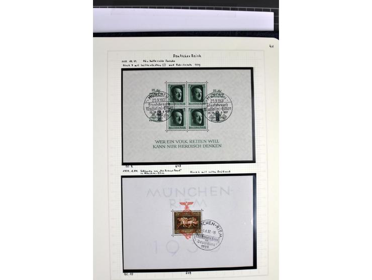 1872/1945, in den Hauptnummern augenscheinlich kpl. ungebrauchte und gestempelte Sammlung inkl. Dienstmarken im Vordruckalbum