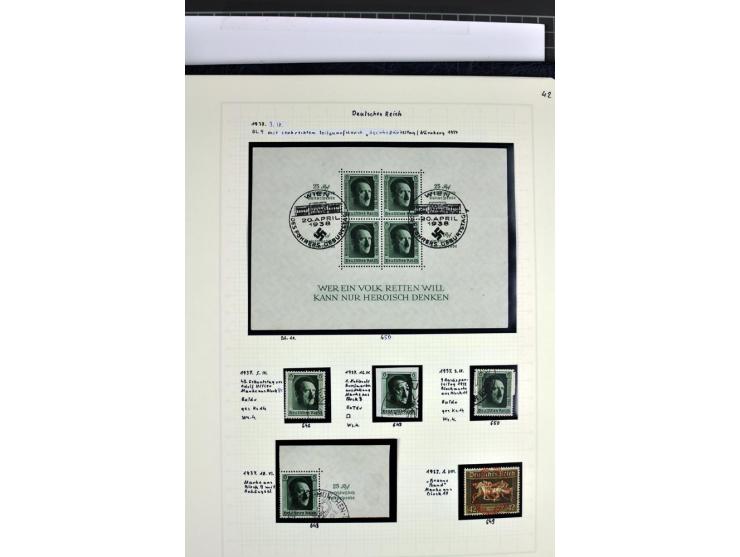 1872/1945, in den Hauptnummern augenscheinlich kpl. ungebrauchte und gestempelte Sammlung inkl. Dienstmarken im Vordruckalbum
