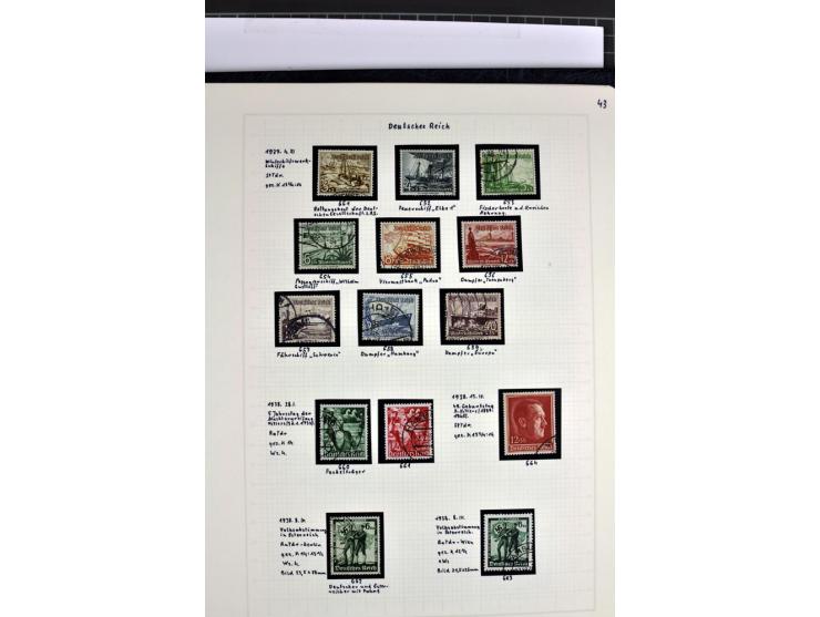1872/1945, in den Hauptnummern augenscheinlich kpl. ungebrauchte und gestempelte Sammlung inkl. Dienstmarken im Vordruckalbum