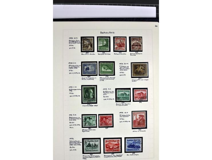 1872/1945, in den Hauptnummern augenscheinlich kpl. ungebrauchte und gestempelte Sammlung inkl. Dienstmarken im Vordruckalbum