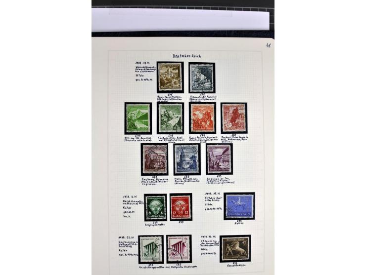 1872/1945, in den Hauptnummern augenscheinlich kpl. ungebrauchte und gestempelte Sammlung inkl. Dienstmarken im Vordruckalbum