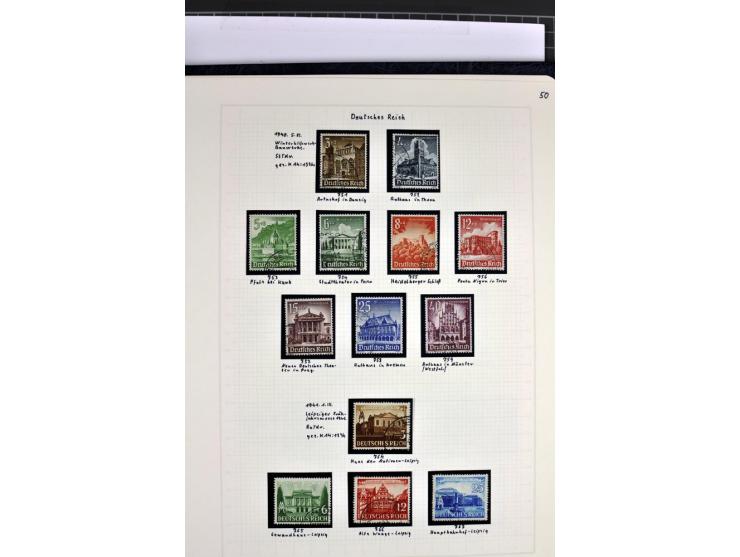 1872/1945, in den Hauptnummern augenscheinlich kpl. ungebrauchte und gestempelte Sammlung inkl. Dienstmarken im Vordruckalbum