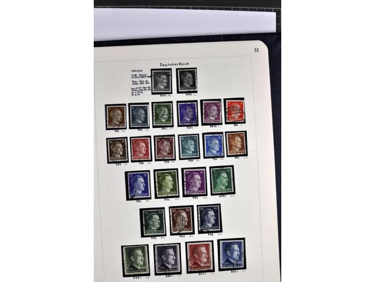 1872/1945, in den Hauptnummern augenscheinlich kpl. ungebrauchte und gestempelte Sammlung inkl. Dienstmarken im Vordruckalbum