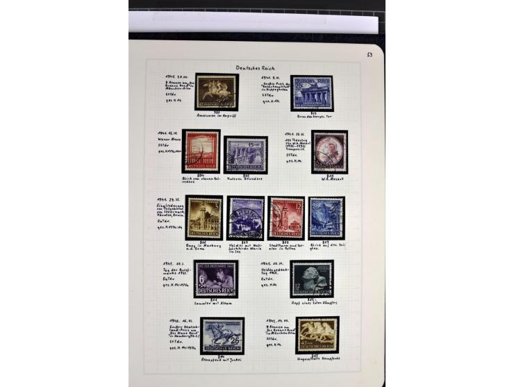 1872/1945, in den Hauptnummern augenscheinlich kpl. ungebrauchte und gestempelte Sammlung inkl. Dienstmarken im Vordruckalbum