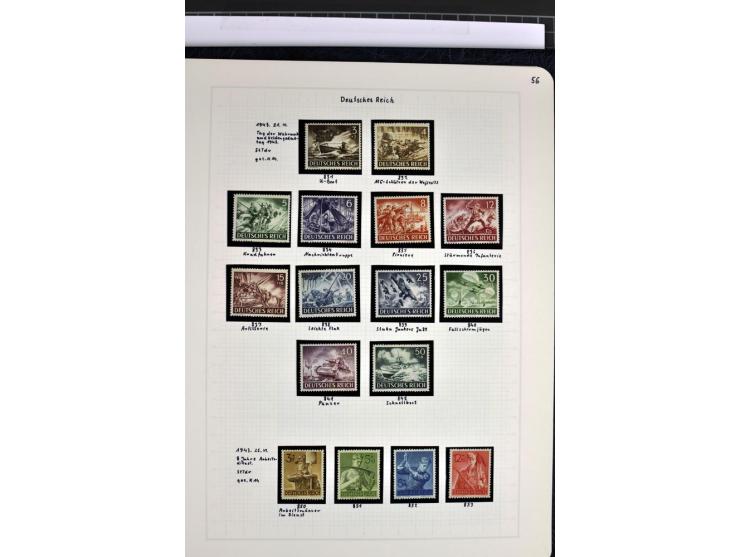1872/1945, in den Hauptnummern augenscheinlich kpl. ungebrauchte und gestempelte Sammlung inkl. Dienstmarken im Vordruckalbum