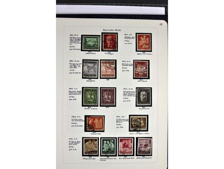 1872/1945, in den Hauptnummern augenscheinlich kpl. ungebrauchte und gestempelte Sammlung inkl. Dienstmarken im Vordruckalbum