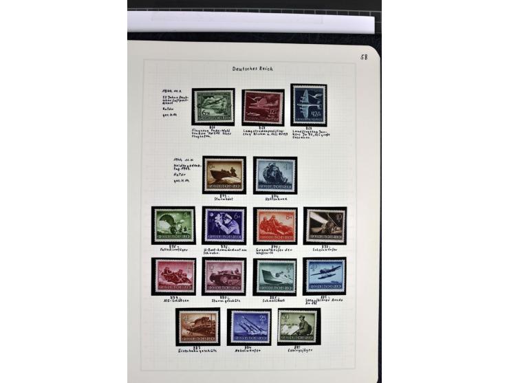 1872/1945, in den Hauptnummern augenscheinlich kpl. ungebrauchte und gestempelte Sammlung inkl. Dienstmarken im Vordruckalbum