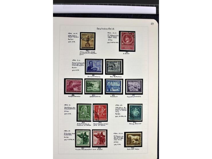 1872/1945, in den Hauptnummern augenscheinlich kpl. ungebrauchte und gestempelte Sammlung inkl. Dienstmarken im Vordruckalbum