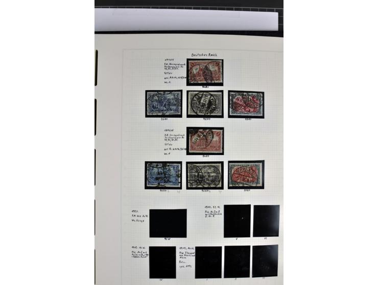 1872/1945, in den Hauptnummern augenscheinlich kpl. ungebrauchte und gestempelte Sammlung inkl. Dienstmarken im Vordruckalbum
