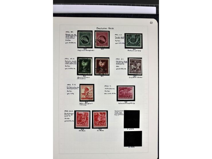 1872/1945, in den Hauptnummern augenscheinlich kpl. ungebrauchte und gestempelte Sammlung inkl. Dienstmarken im Vordruckalbum