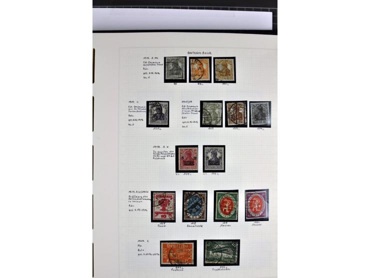 1872/1945, in den Hauptnummern augenscheinlich kpl. ungebrauchte und gestempelte Sammlung inkl. Dienstmarken im Vordruckalbum