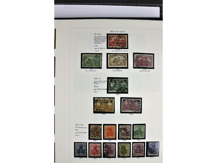 1872/1945, in den Hauptnummern augenscheinlich kpl. ungebrauchte und gestempelte Sammlung inkl. Dienstmarken im Vordruckalbum