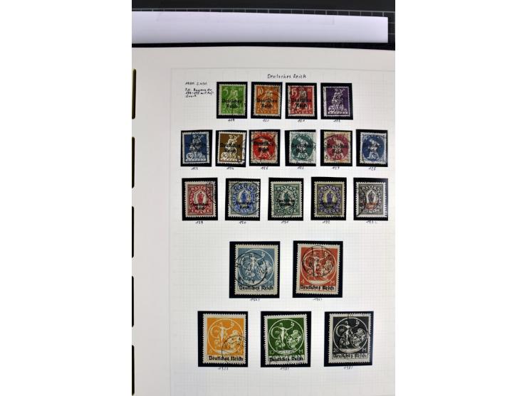 1872/1945, in den Hauptnummern augenscheinlich kpl. ungebrauchte und gestempelte Sammlung inkl. Dienstmarken im Vordruckalbum