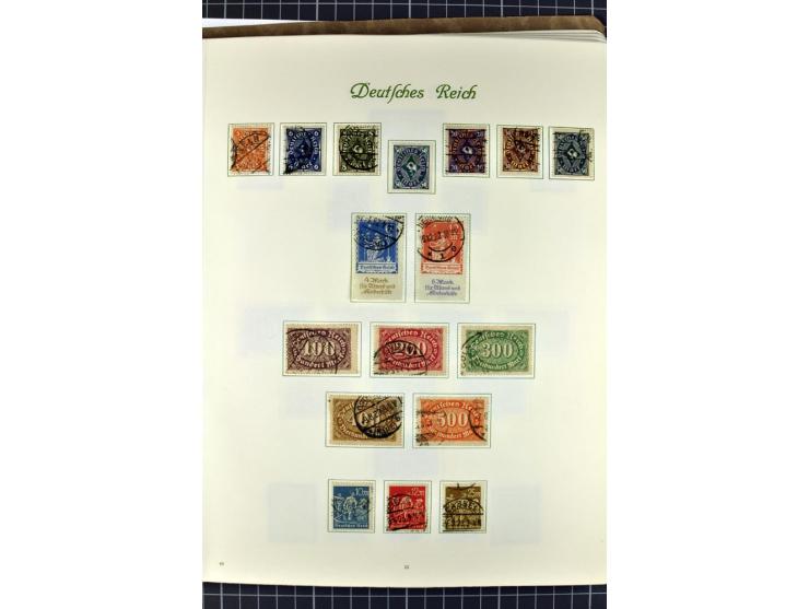 1872/1945, postfrische, ungebrauchte und gestempelte Sammlung mit u.a. Mi.-Nr. 24 sign. und Befund Hennies, 66II, 438-39, 456