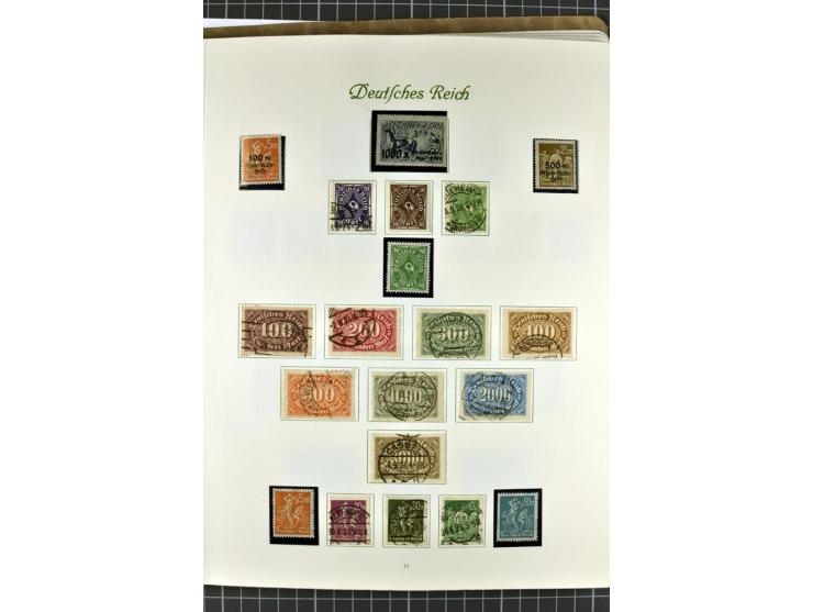 1872/1945, postfrische, ungebrauchte und gestempelte Sammlung mit u.a. Mi.-Nr. 24 sign. und Befund Hennies, 66II, 438-39, 456