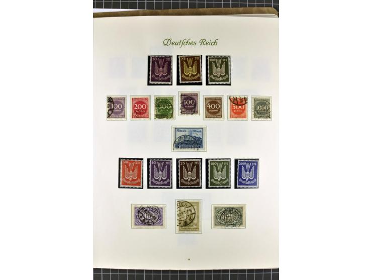 1872/1945, postfrische, ungebrauchte und gestempelte Sammlung mit u.a. Mi.-Nr. 24 sign. und Befund Hennies, 66II, 438-39, 456