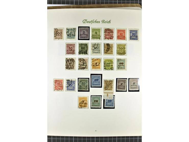 1872/1945, postfrische, ungebrauchte und gestempelte Sammlung mit u.a. Mi.-Nr. 24 sign. und Befund Hennies, 66II, 438-39, 456