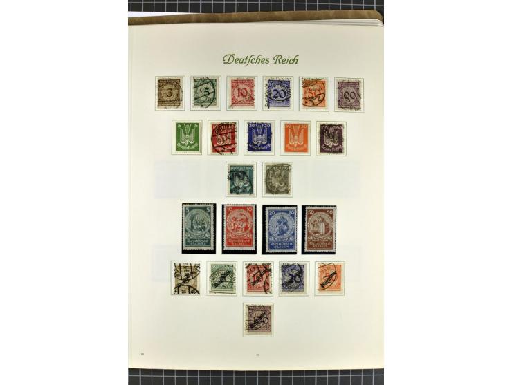 1872/1945, postfrische, ungebrauchte und gestempelte Sammlung mit u.a. Mi.-Nr. 24 sign. und Befund Hennies, 66II, 438-39, 456