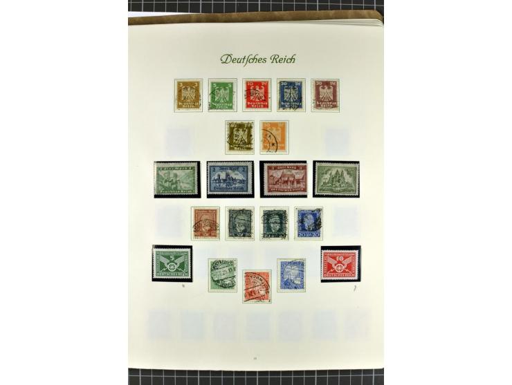 1872/1945, postfrische, ungebrauchte und gestempelte Sammlung mit u.a. Mi.-Nr. 24 sign. und Befund Hennies, 66II, 438-39, 456