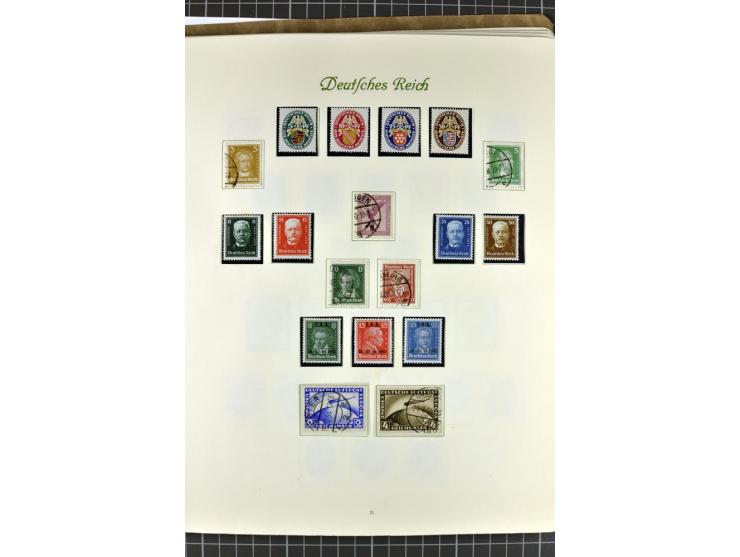 1872/1945, postfrische, ungebrauchte und gestempelte Sammlung mit u.a. Mi.-Nr. 24 sign. und Befund Hennies, 66II, 438-39, 456
