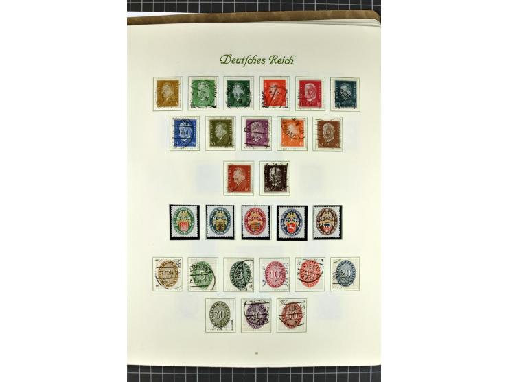 1872/1945, postfrische, ungebrauchte und gestempelte Sammlung mit u.a. Mi.-Nr. 24 sign. und Befund Hennies, 66II, 438-39, 456