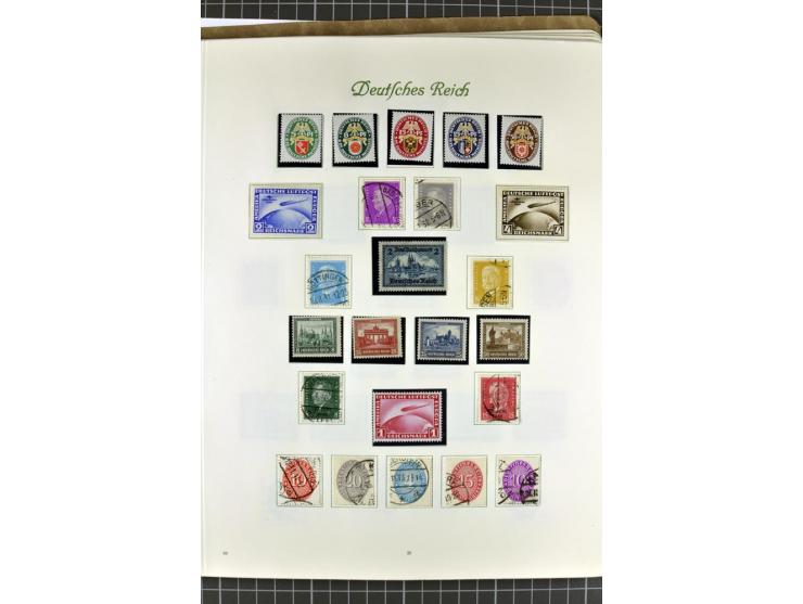 1872/1945, postfrische, ungebrauchte und gestempelte Sammlung mit u.a. Mi.-Nr. 24 sign. und Befund Hennies, 66II, 438-39, 456