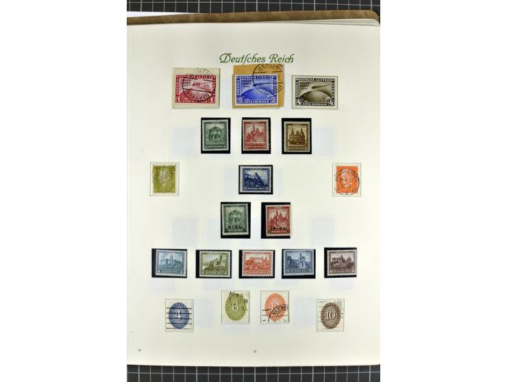 1872/1945, postfrische, ungebrauchte und gestempelte Sammlung mit u.a. Mi.-Nr. 24 sign. und Befund Hennies, 66II, 438-39, 456