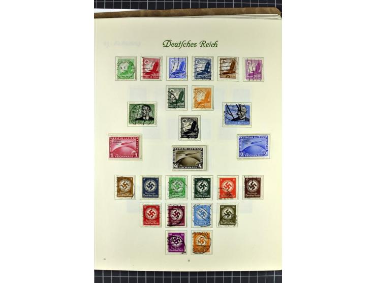 1872/1945, postfrische, ungebrauchte und gestempelte Sammlung mit u.a. Mi.-Nr. 24 sign. und Befund Hennies, 66II, 438-39, 456