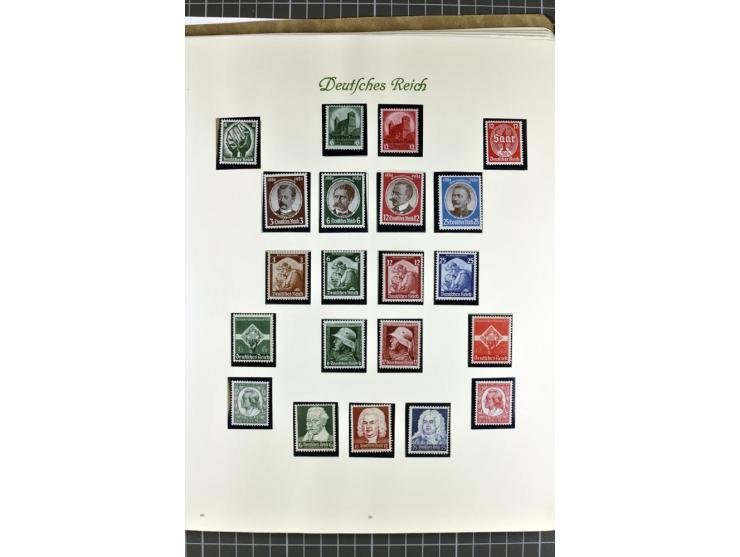 1872/1945, postfrische, ungebrauchte und gestempelte Sammlung mit u.a. Mi.-Nr. 24 sign. und Befund Hennies, 66II, 438-39, 456