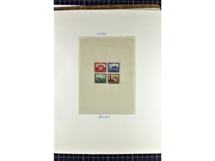 1872/1945, postfrische, ungebrauchte und gestempelte Sammlung mit u.a. Mi.-Nr. 24 sign. und Befund Hennies, 66II, 438-39, 456