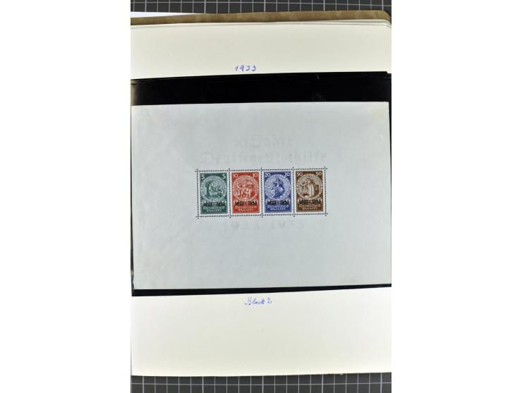 1872/1945, postfrische, ungebrauchte und gestempelte Sammlung mit u.a. Mi.-Nr. 24 sign. und Befund Hennies, 66II, 438-39, 456