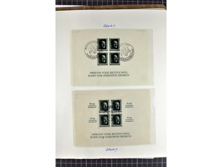 1872/1945, postfrische, ungebrauchte und gestempelte Sammlung mit u.a. Mi.-Nr. 24 sign. und Befund Hennies, 66II, 438-39, 456