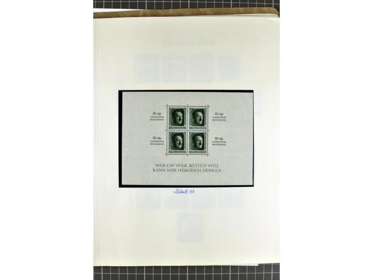 1872/1945, postfrische, ungebrauchte und gestempelte Sammlung mit u.a. Mi.-Nr. 24 sign. und Befund Hennies, 66II, 438-39, 456