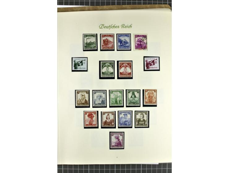 1872/1945, postfrische, ungebrauchte und gestempelte Sammlung mit u.a. Mi.-Nr. 24 sign. und Befund Hennies, 66II, 438-39, 456