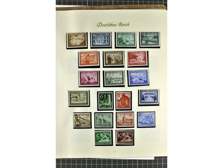 1872/1945, postfrische, ungebrauchte und gestempelte Sammlung mit u.a. Mi.-Nr. 24 sign. und Befund Hennies, 66II, 438-39, 456