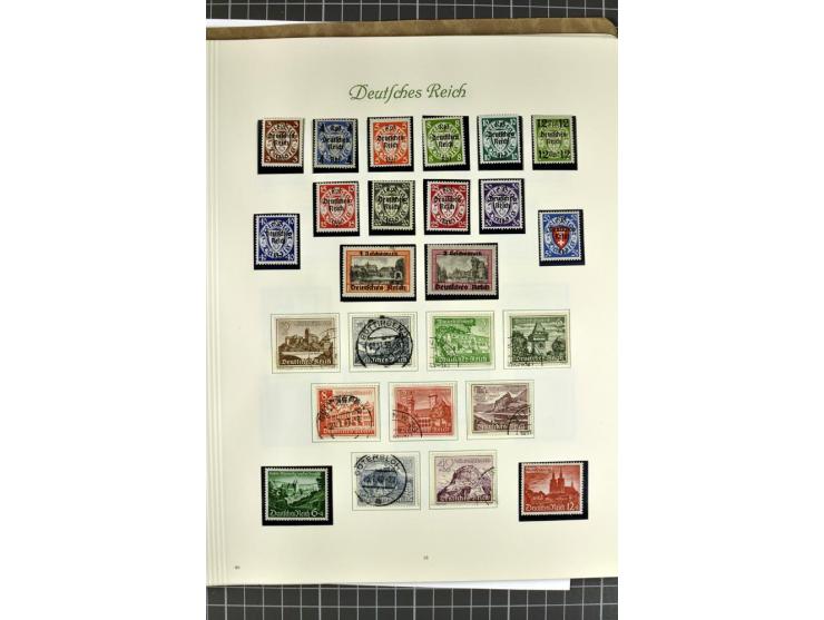 1872/1945, postfrische, ungebrauchte und gestempelte Sammlung mit u.a. Mi.-Nr. 24 sign. und Befund Hennies, 66II, 438-39, 456