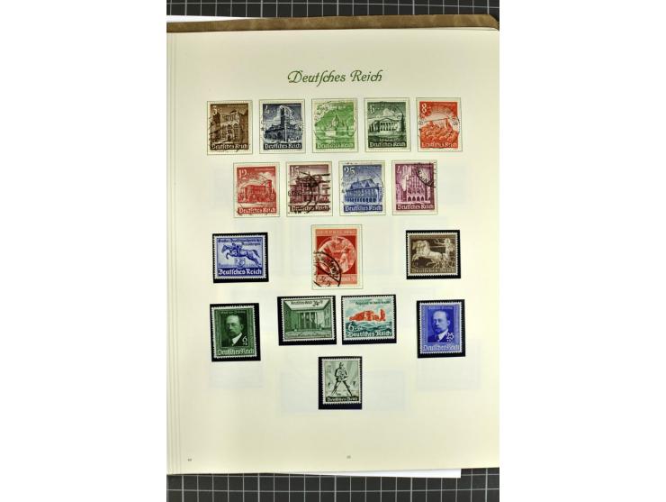 1872/1945, postfrische, ungebrauchte und gestempelte Sammlung mit u.a. Mi.-Nr. 24 sign. und Befund Hennies, 66II, 438-39, 456