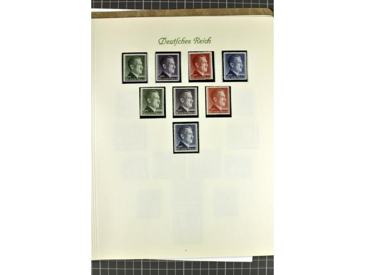 1872/1945, postfrische, ungebrauchte und gestempelte Sammlung mit u.a. Mi.-Nr. 24 sign. und Befund Hennies, 66II, 438-39, 456