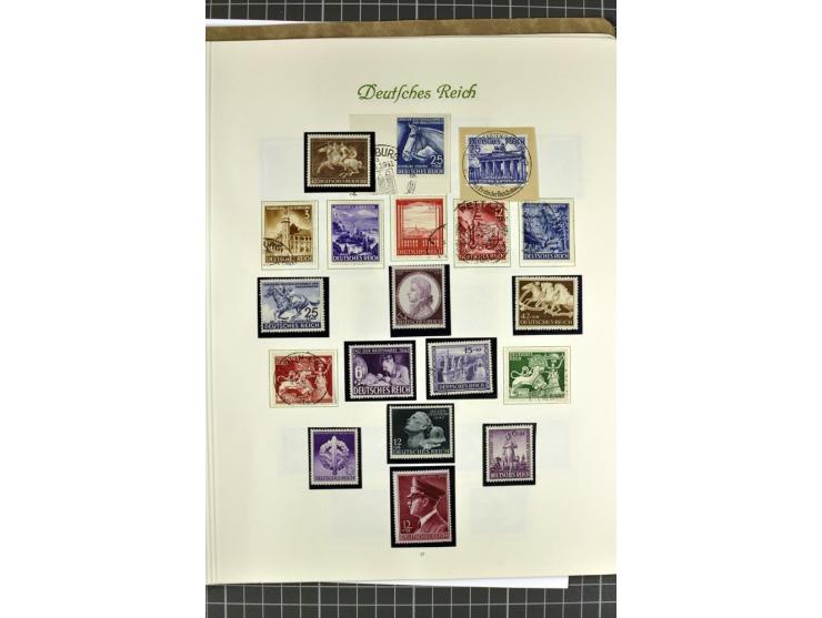 1872/1945, postfrische, ungebrauchte und gestempelte Sammlung mit u.a. Mi.-Nr. 24 sign. und Befund Hennies, 66II, 438-39, 456