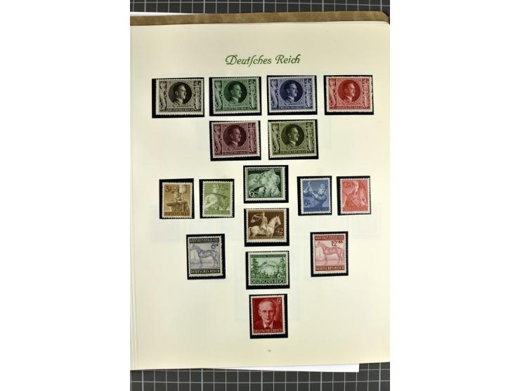 1872/1945, postfrische, ungebrauchte und gestempelte Sammlung mit u.a. Mi.-Nr. 24 sign. und Befund Hennies, 66II, 438-39, 456