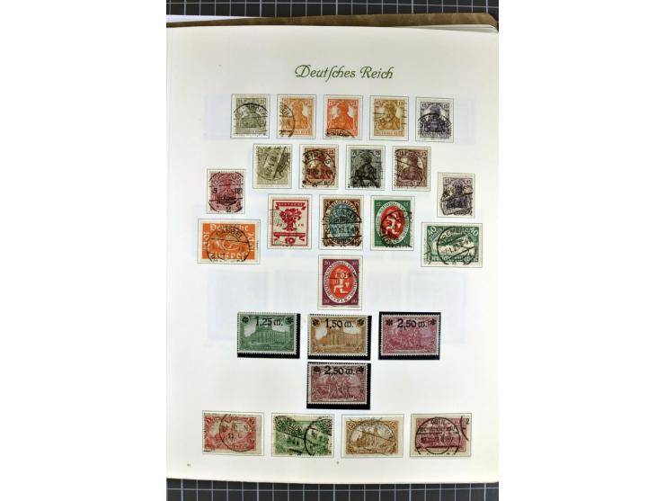 1872/1945, postfrische, ungebrauchte und gestempelte Sammlung mit u.a. Mi.-Nr. 24 sign. und Befund Hennies, 66II, 438-39, 456