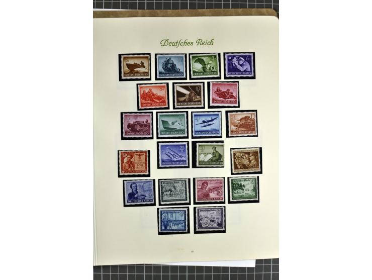 1872/1945, postfrische, ungebrauchte und gestempelte Sammlung mit u.a. Mi.-Nr. 24 sign. und Befund Hennies, 66II, 438-39, 456
