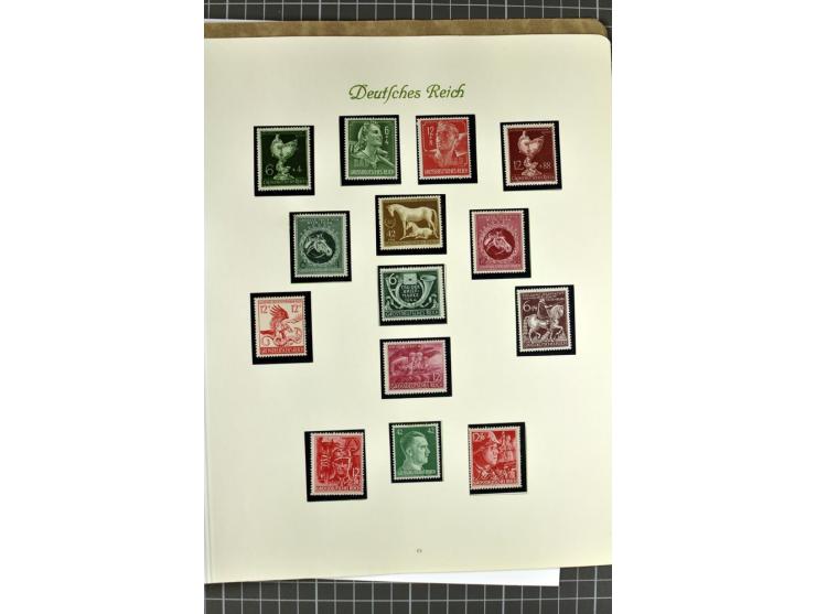 1872/1945, postfrische, ungebrauchte und gestempelte Sammlung mit u.a. Mi.-Nr. 24 sign. und Befund Hennies, 66II, 438-39, 456