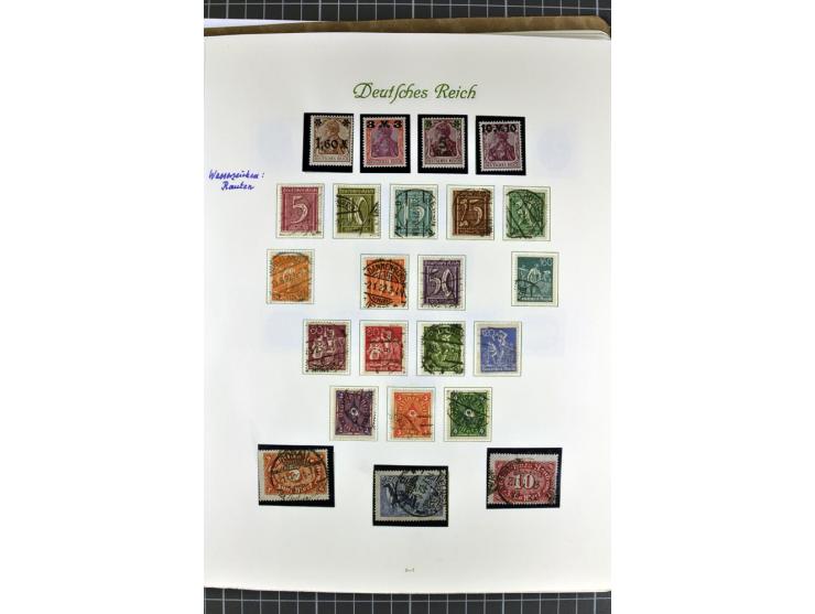 1872/1945, postfrische, ungebrauchte und gestempelte Sammlung mit u.a. Mi.-Nr. 24 sign. und Befund Hennies, 66II, 438-39, 456